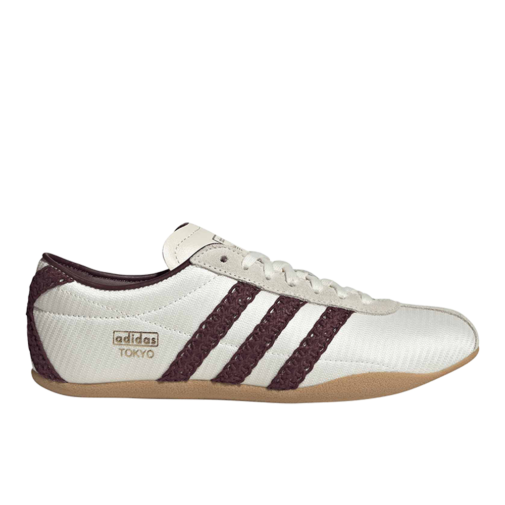 adidas Women's Originals Tokyo Casual Shoes in Off White/Maroon/Gum Size: 6.0