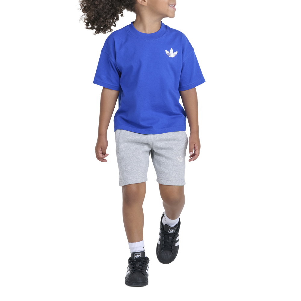 adidas 3-Stripes Life Fleece Shorts Set (Youth)