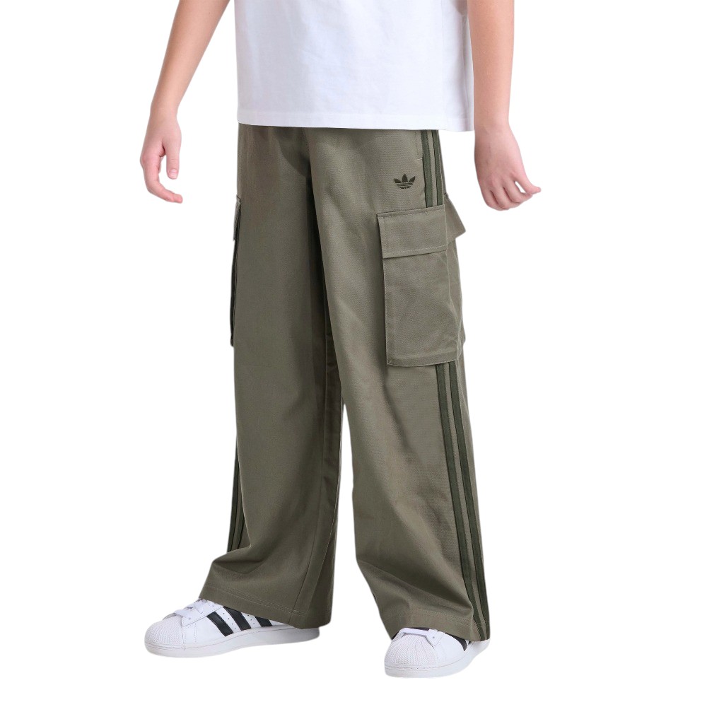 adidas Originals Elastic Waistband 3-Stripe Cargo Pant (Youth)