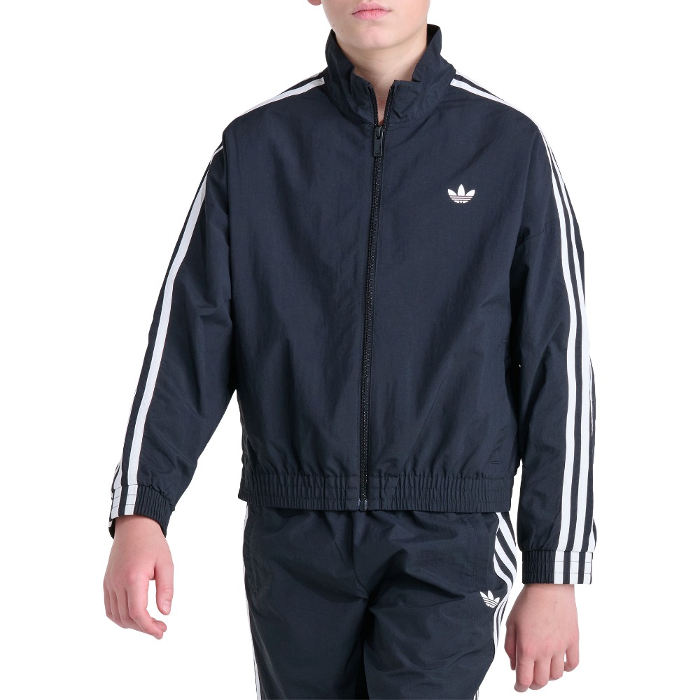 adidas Originals Long Sleeve Full-Zip 3-Stripe Woven Jacket (Youth)