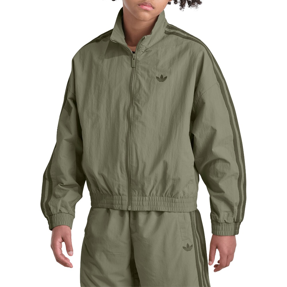 adidas Originals Long Sleeve Full-Zip 3-Stripe Woven Jacket (Youth)