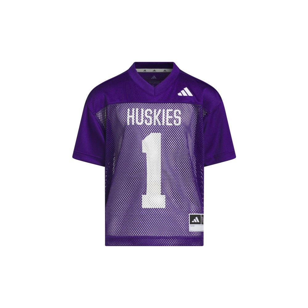 adidas Big Boys' and Girls' Purple Washington Huskies Tailgate Jersey - Purple