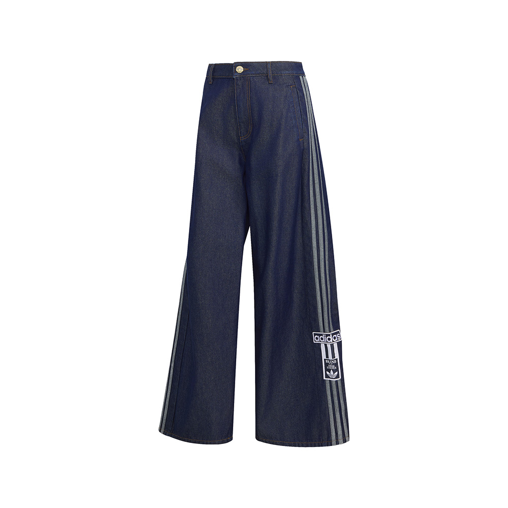 adidas Adibreak Mid Rise Wide Leg Denim Pants