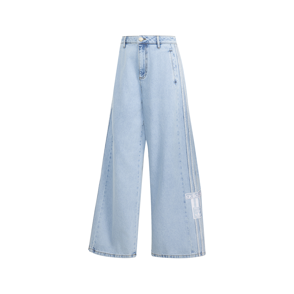 adidas Adibreak Mid Rise Wide Leg Denim Pants