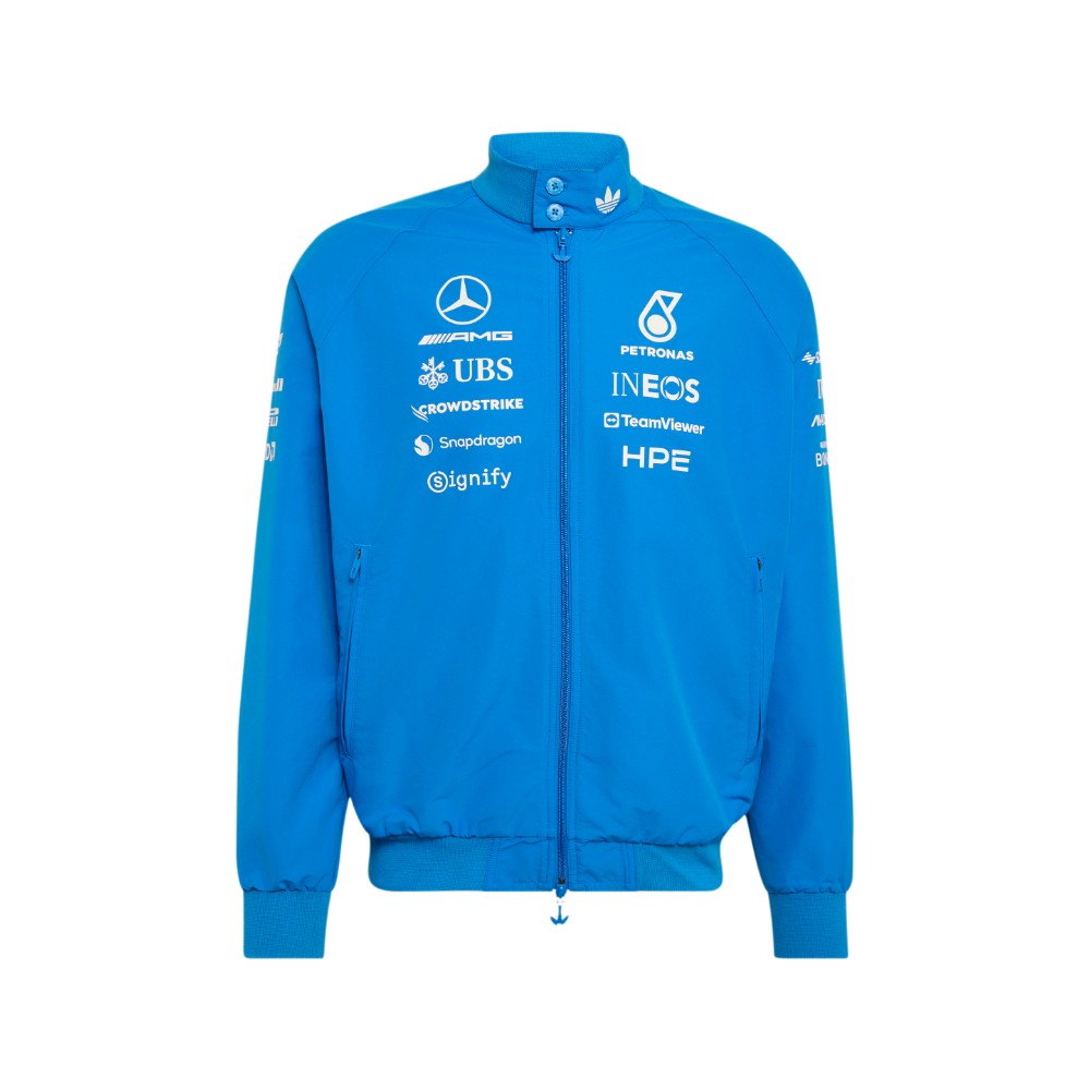 adidas Mercedes-AMG Petronas F1 Team Blue Wonder Driver Harrington Jacket