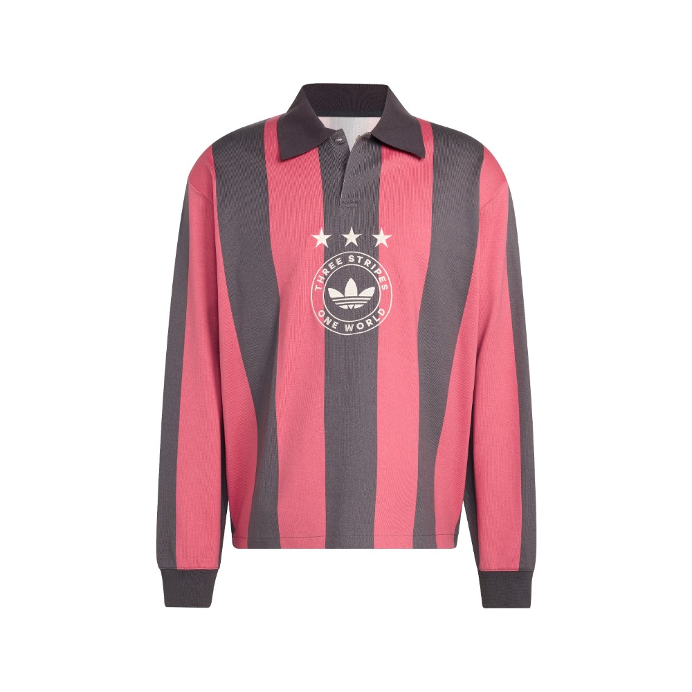 adidas Originals Graphic Long Sleeve Polo Shirt