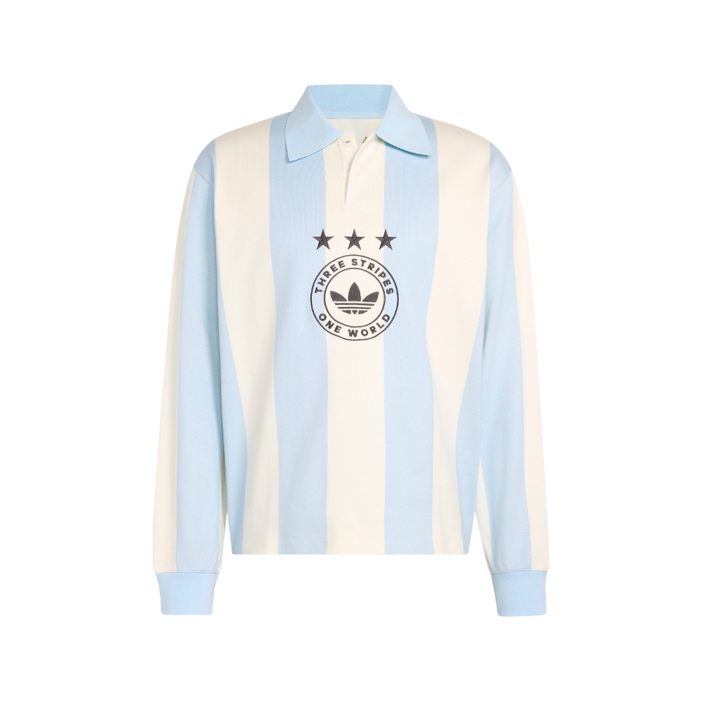adidas Originals Graphic Long Sleeve Polo Shirt