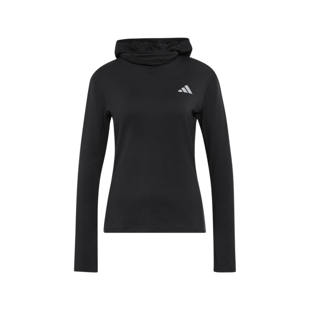 adidas ADI365 Running Essentials Winterized Hooded Long Sleeve Black L - Womens Running Jackets