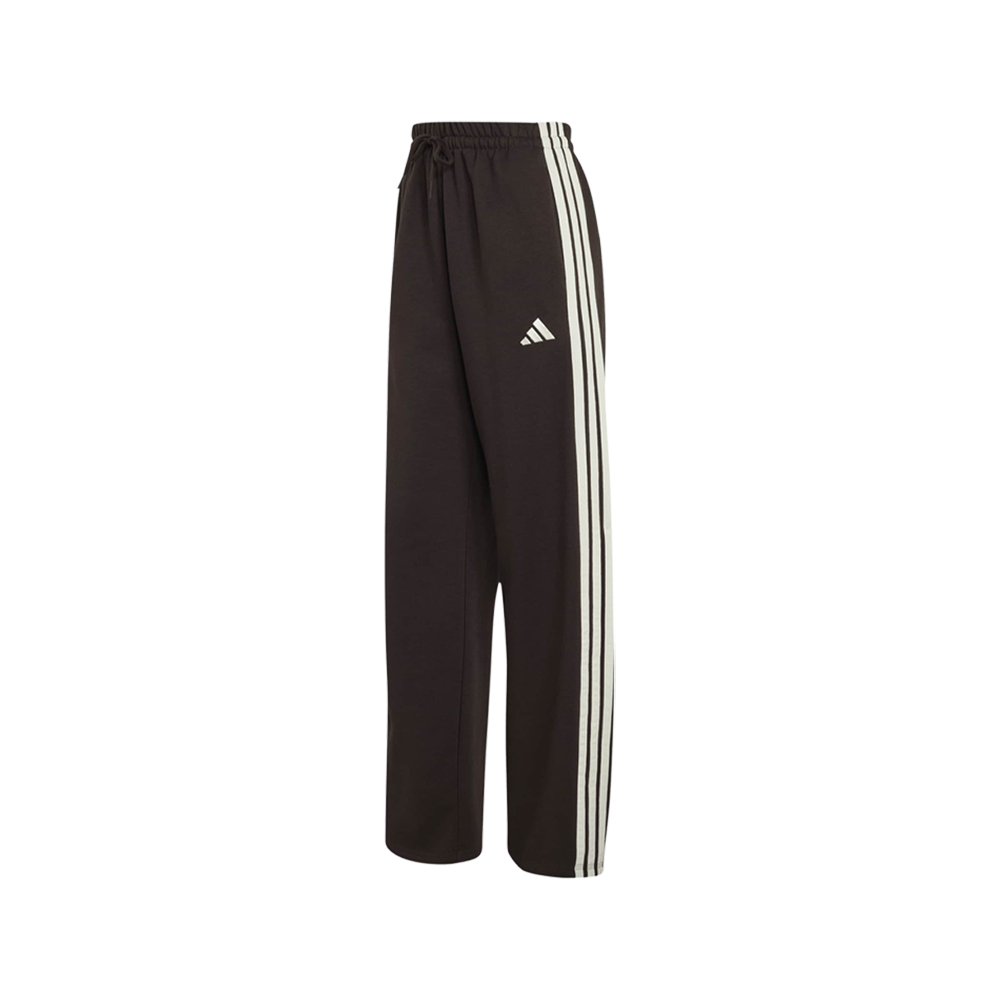adidas Essentials 3-Stripes Open-Hem Fleece Joggers