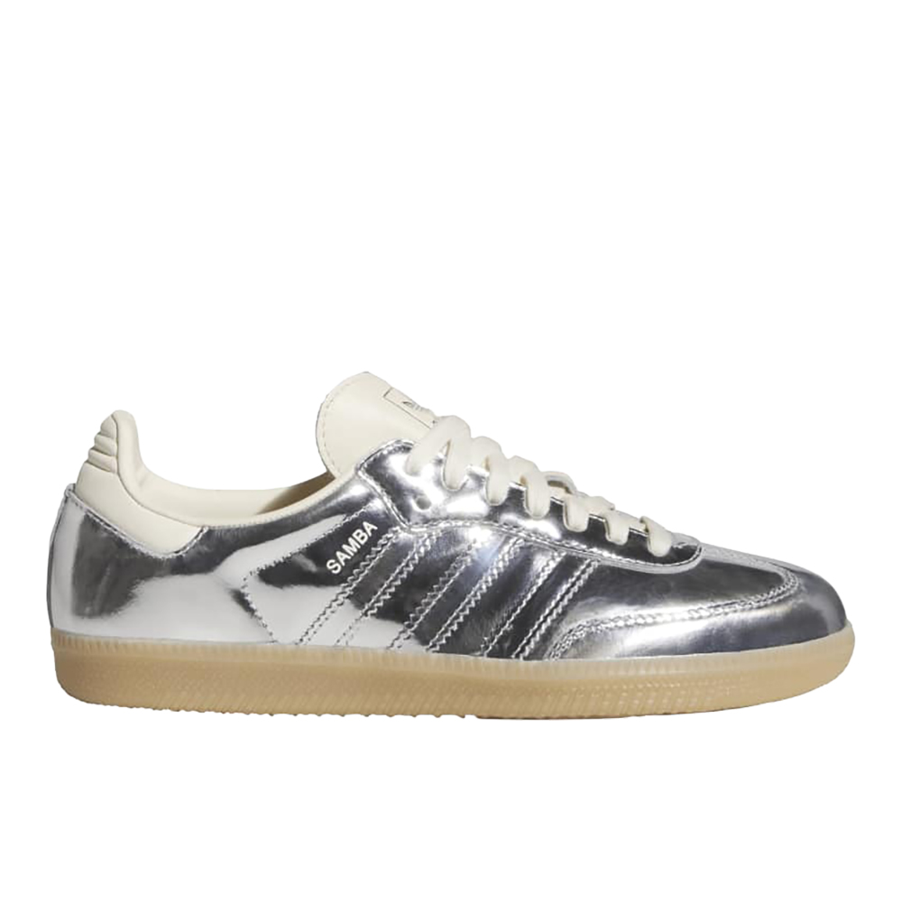 adidas SAMBA OG W SHOES Silver Metallic 11 - Womens Originals Shoes
