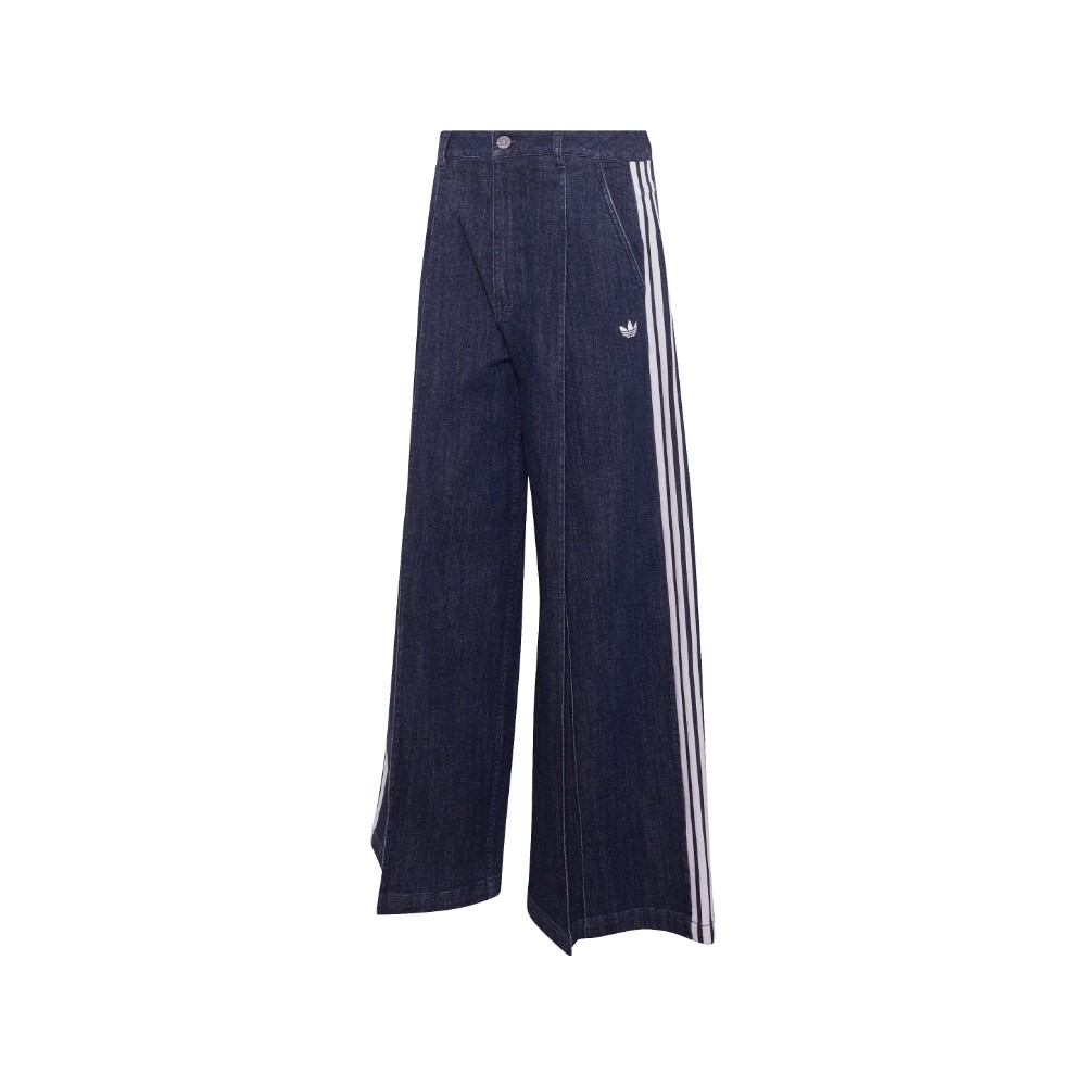adidas adidas Originals Denim Pleats Wide Leg Pants