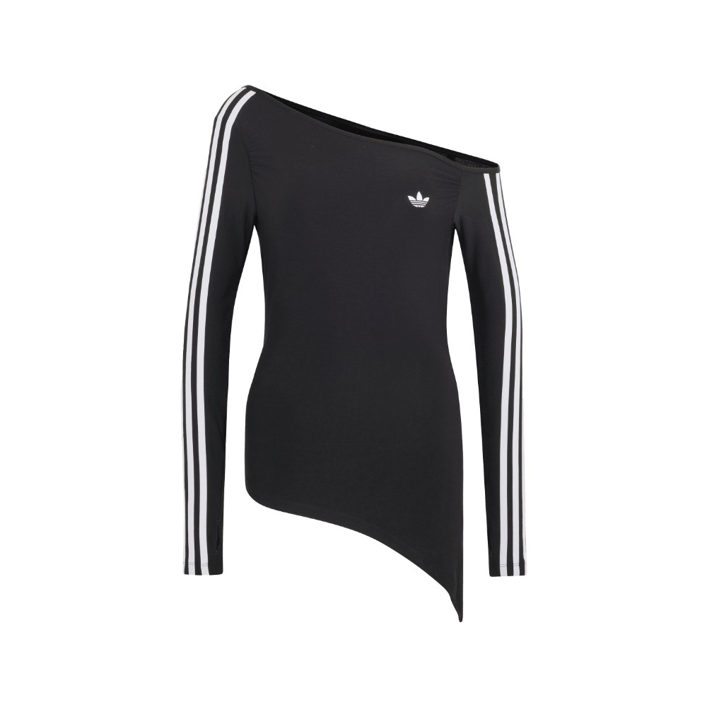 adidas adidas Originals One Shoulder Asymmetric Long-Sleeve Top