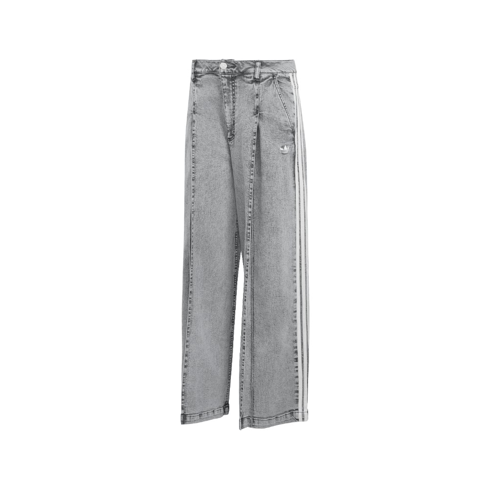 adidas adidas Originals Denim Pleats Wide Leg Pants