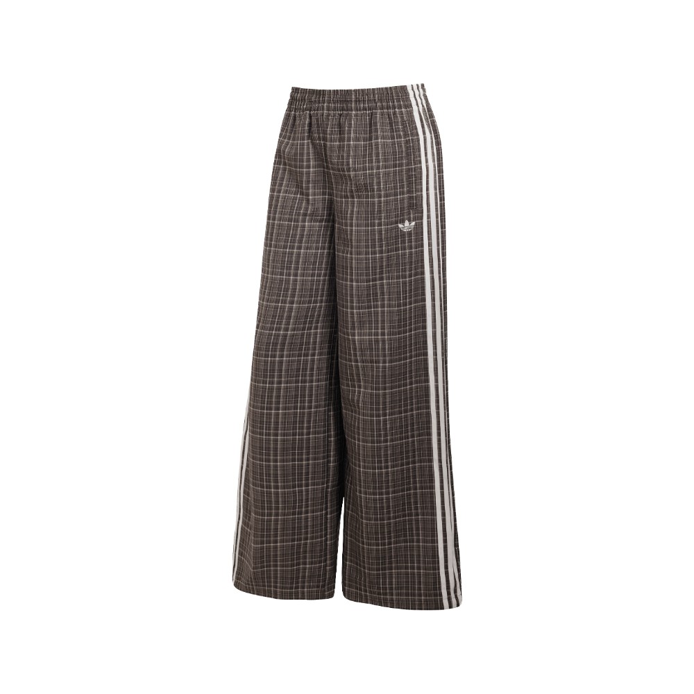 adidas LOOSE CHECK TRACK PANTS Night Brown 2XL - Womens Originals Pants