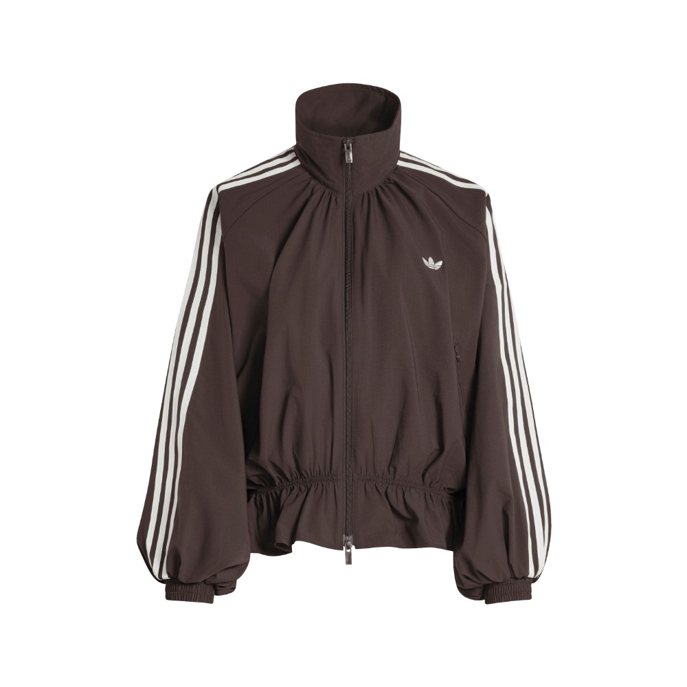 adidas BLOUSY OVERSIZED TRACK TOP Night Brown L - Womens Originals Jackets