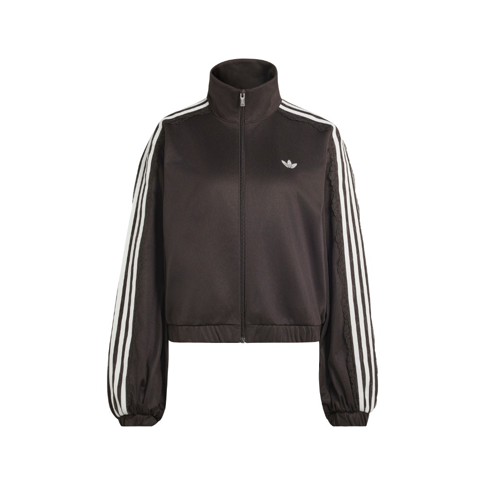 adidas LACE OVERSIZED ARCHIVE TRACK TOP Night Brown XL - Womens Originals Jackets