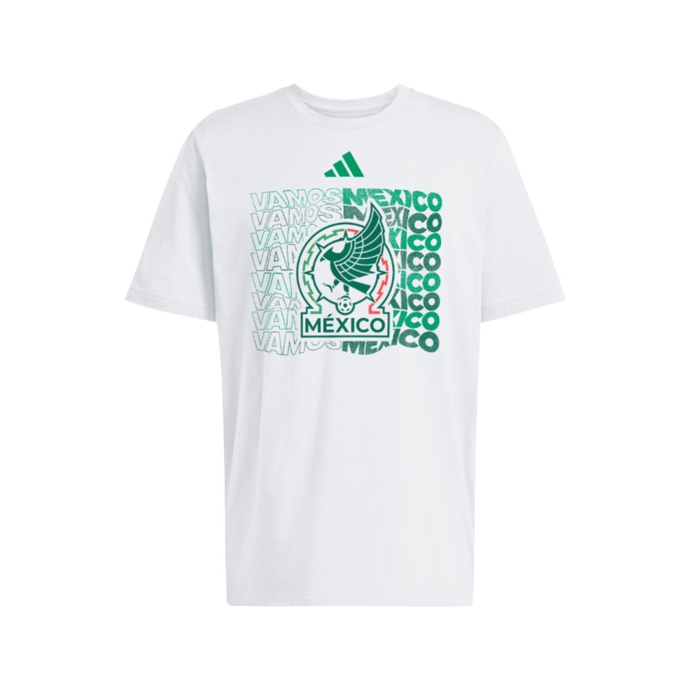 adidas Adult Mexico White Graphic T-Shirt, Men's, XL