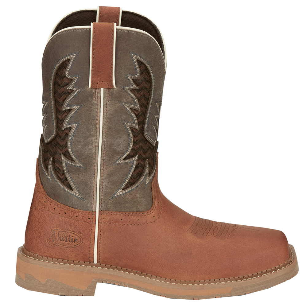 Justin Men's Bolt Boots, Light Brown, 9 D