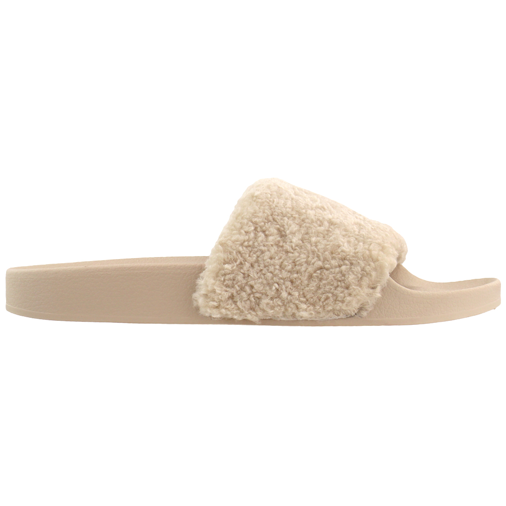 steve madden fur slippers