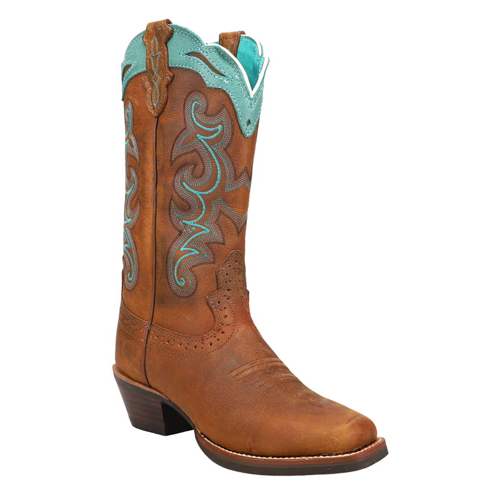 Blue hotsell justin boots