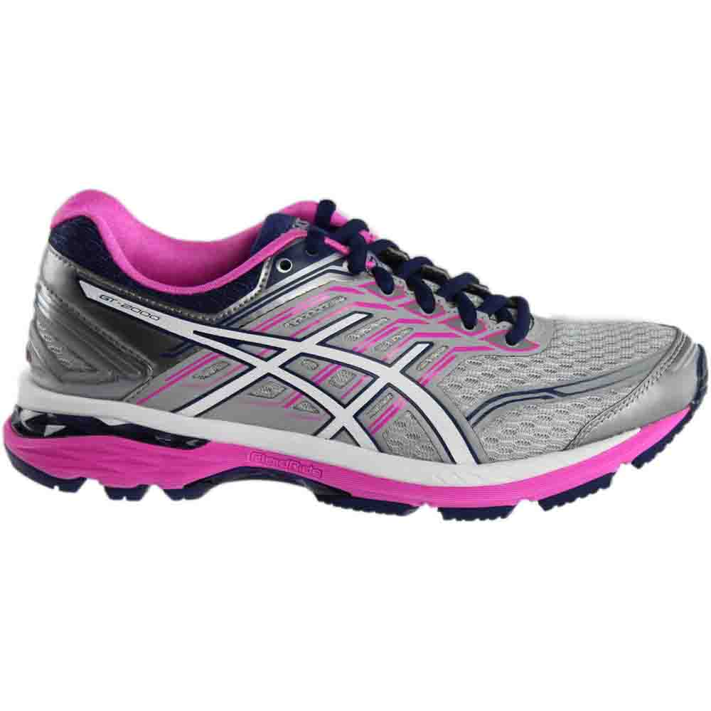 ASICS GT-2000 5 Silver Womens Lace Up 
