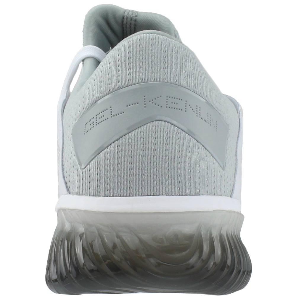 ASICS Gel-Kenun Knit Running Shoes White Mens Lace Up Athletic