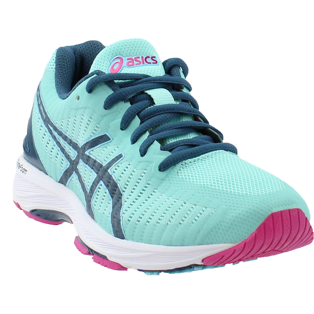 Asics Gel Ds Trainer 23 Running Shoes Blue Womens Lace Up Athletic