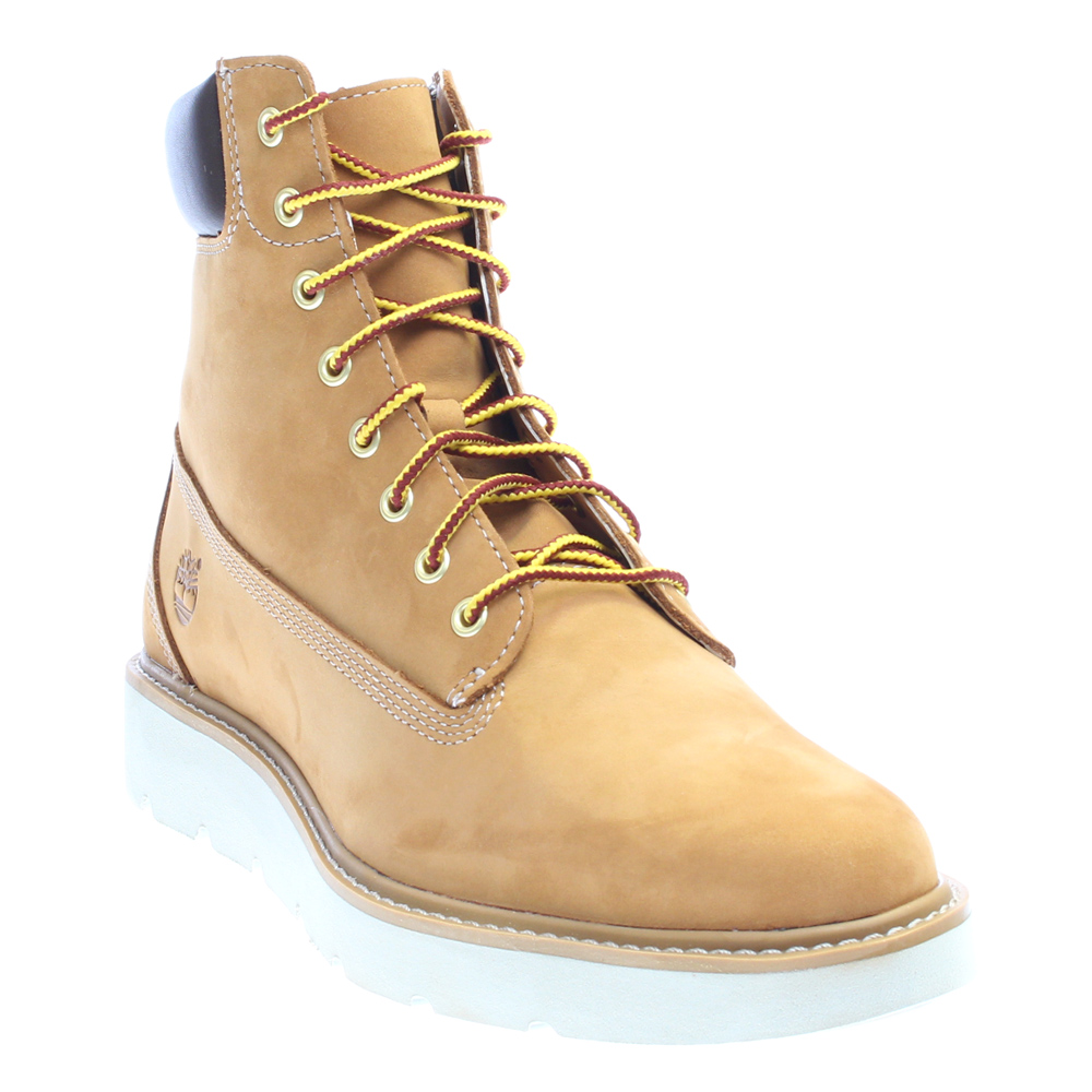 timberland kenniston 6 inch lace up boots in beige