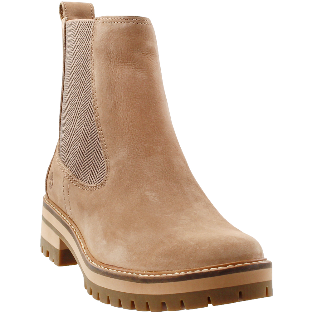 timberland courmayeur valley chelsea boots beige