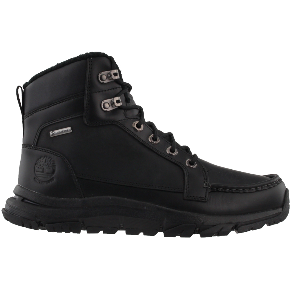 timberland field boots black