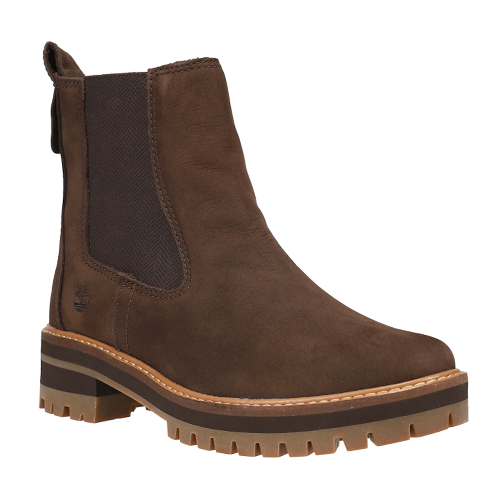 courmayeur chelsea boot for women in dark brown