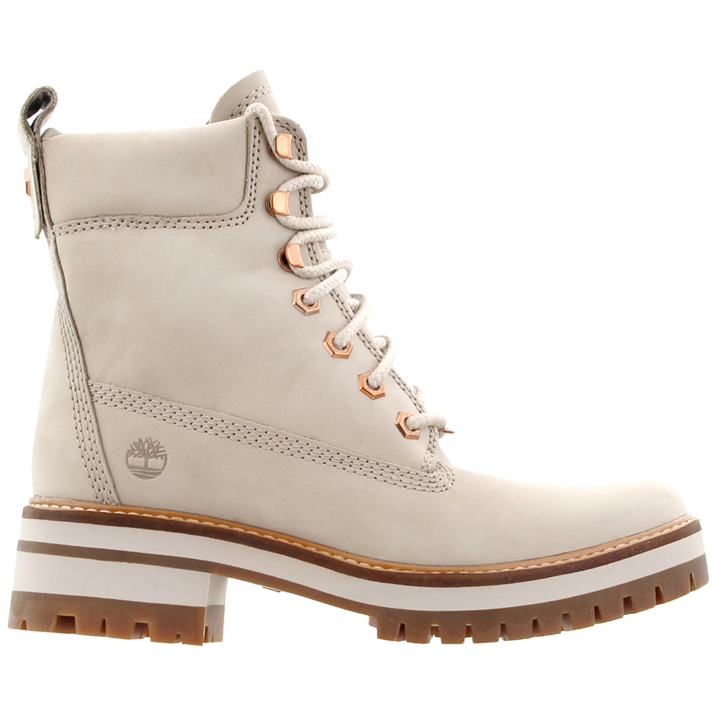 Timberland Courmayeur Valley 6 Inch Boot Grey Womens Lace Up Boots