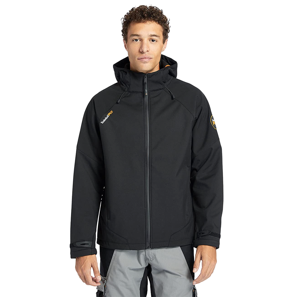 Timberland Pro Men's Powerzip Hooded Softshell Jacket - Black