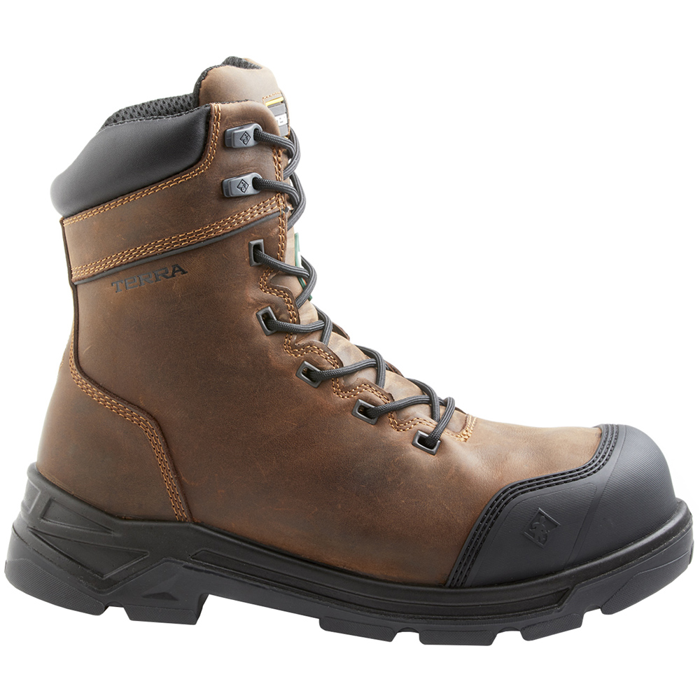 8 inch composite toe work boots