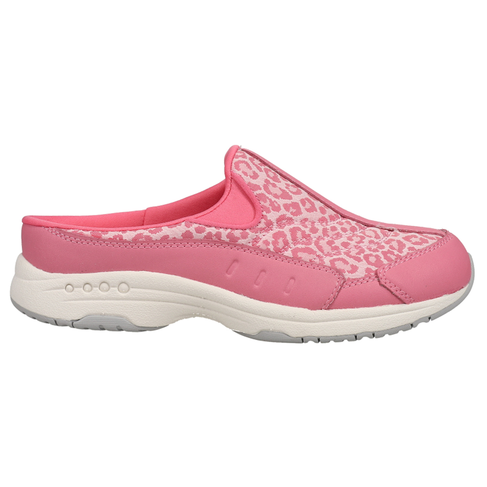Shop Pink Womens Easy Spirit Traveltime Leopard Mule Sneakers