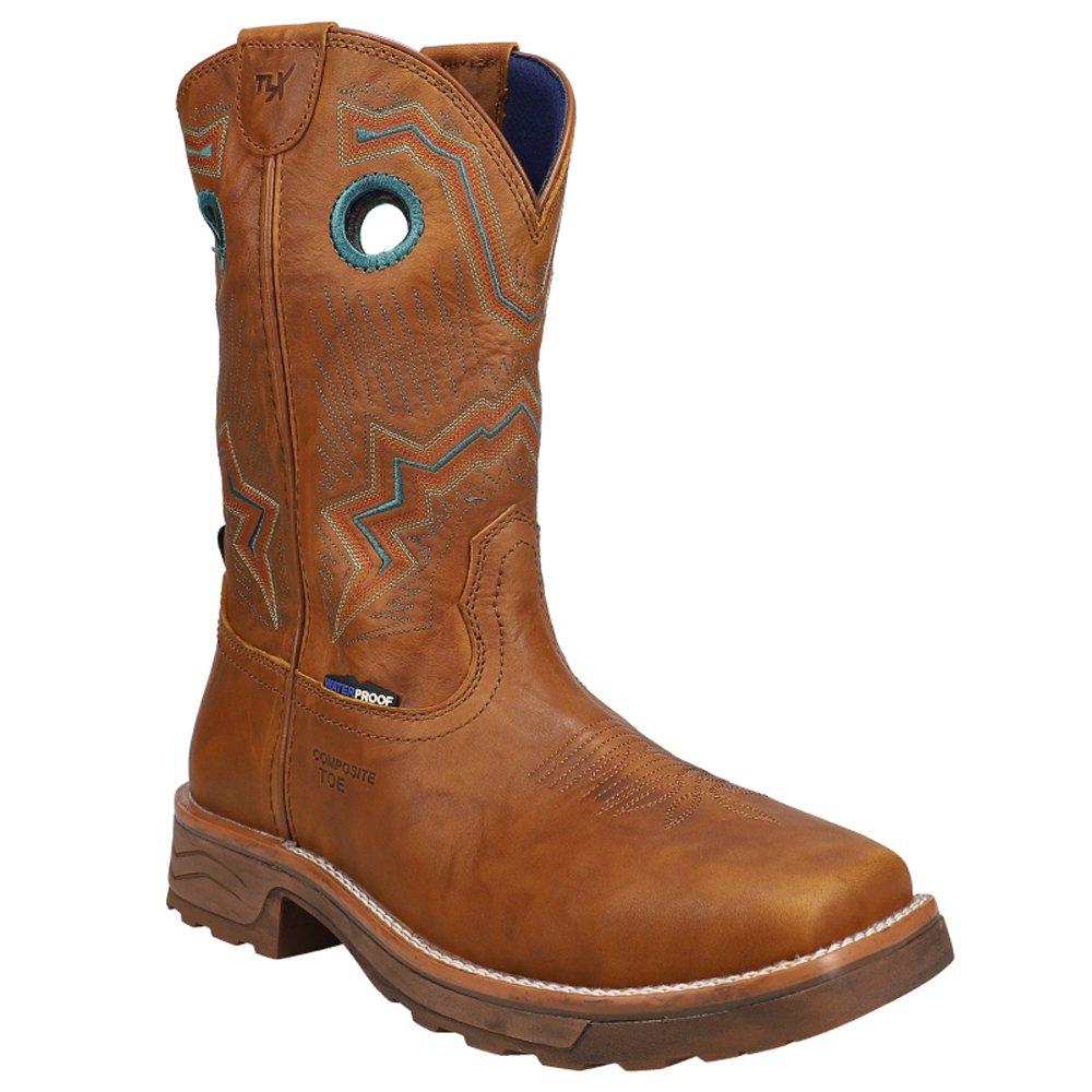 Tony Lama Women's Lumen Waterproof Western Work Boot Composite Toe 