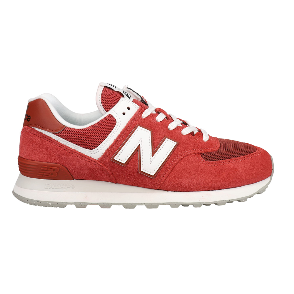 New Balance 574 Lace Up Womens Red Sneakers Casual Shoes U574FRG | eBay