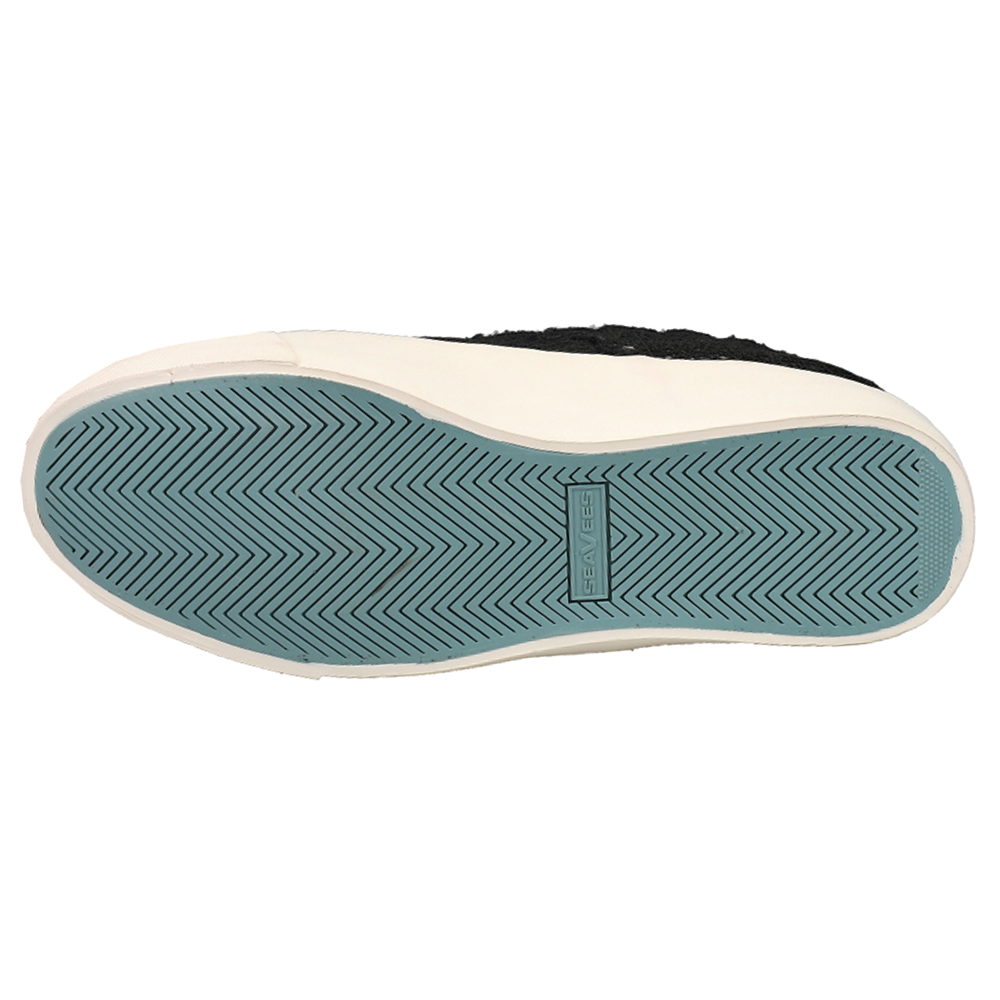 SeaVees Baja Platform Lace Slip On  Womens Black Sneakers Casual Shoes W024C22LE