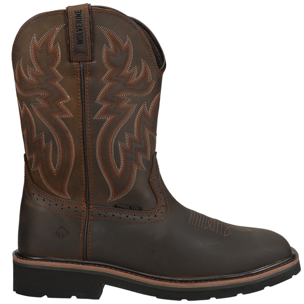 cheap square toe work boots