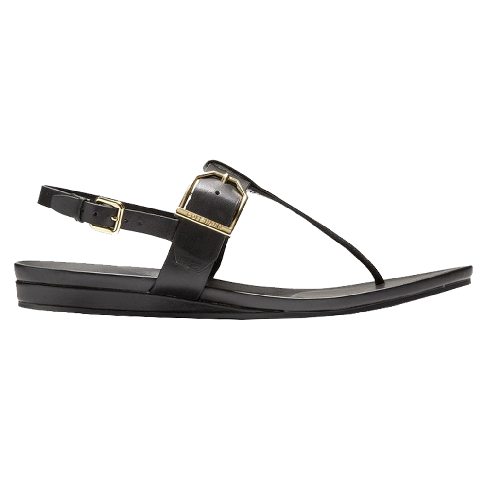 Cole Haan Francine Demi Wedge Sling Back Sandals Black Womens Wedge, Sling Back Sandals