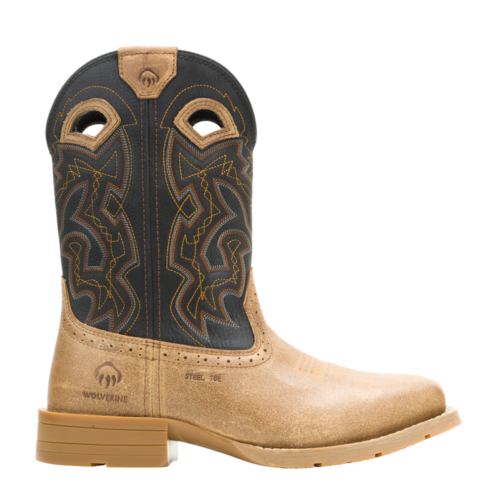 WOLVERINE Wheatland HYPR, Color: Black, Size: 10, Width: M (W261052-10-M)