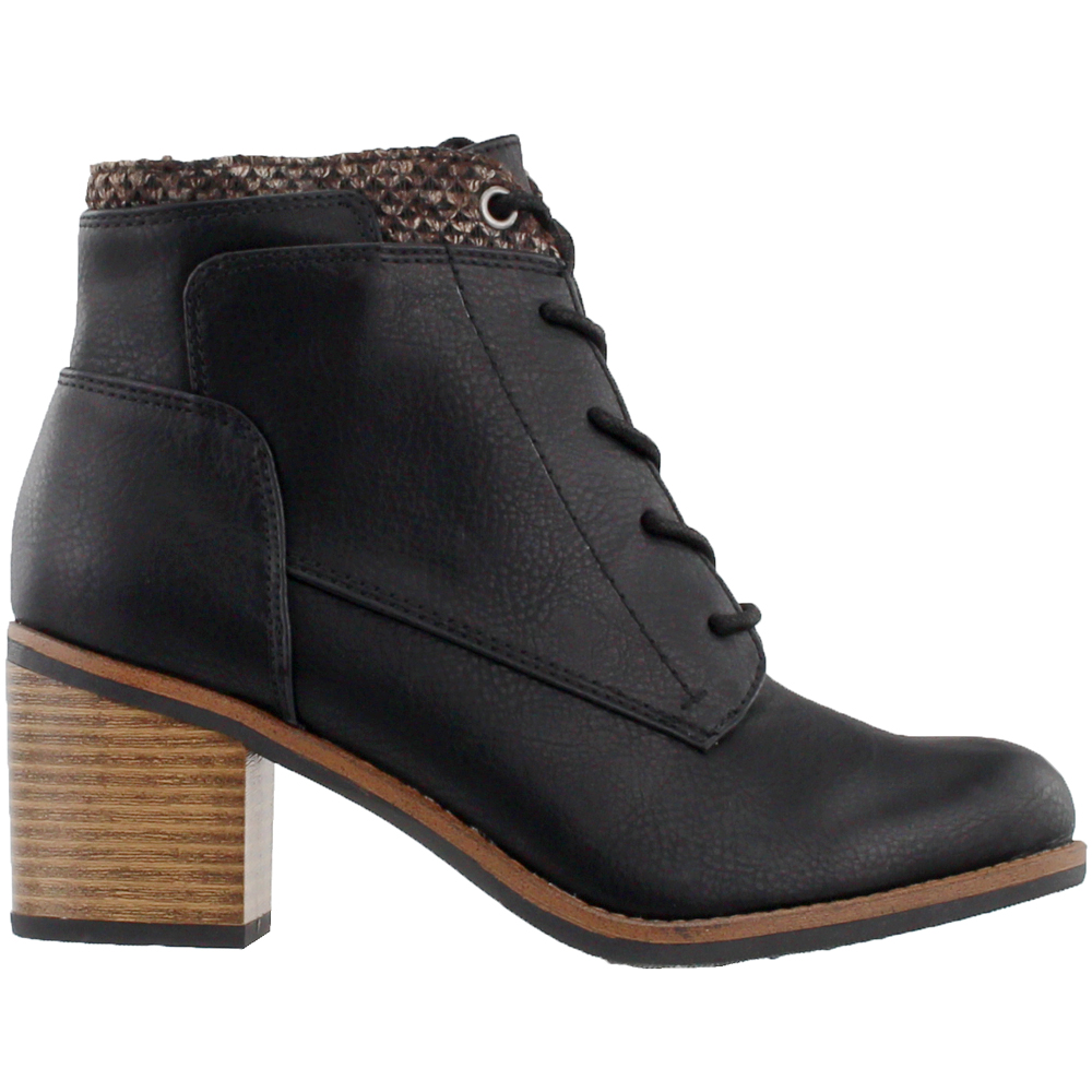 white mountain lace up booties