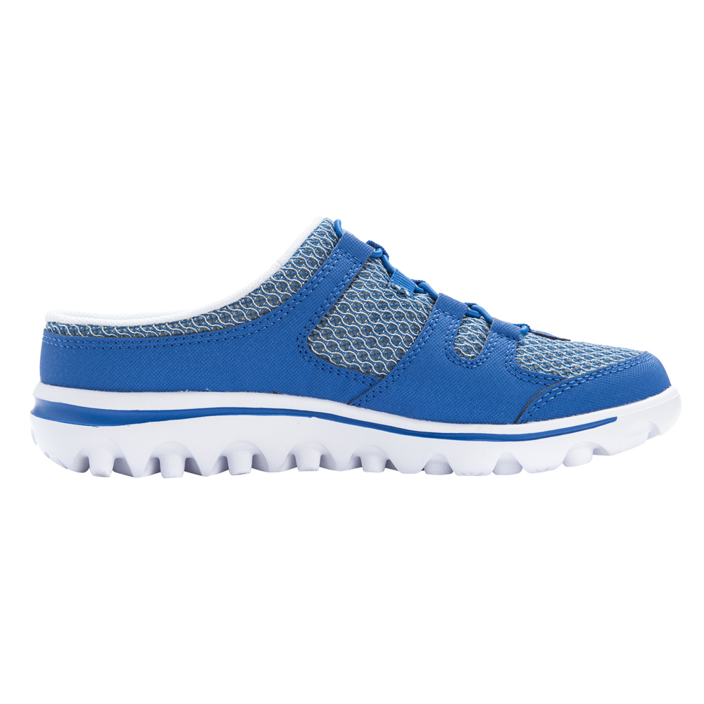 Женские синие кроссовки Propet Travelactiv Slide Mule, повседневная обувь WAT011M-BLU