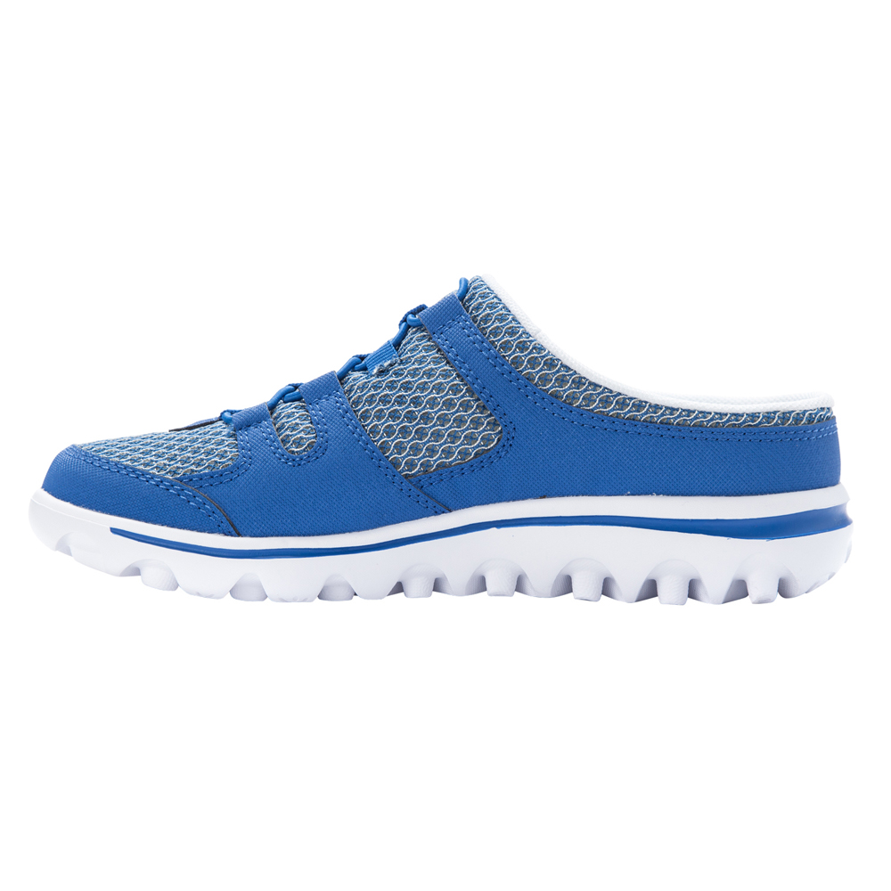 Propet Travelactiv Slide Mule donna taglia 6 4E sneakers scarpe casual WAT011M-BL - Foto 3 di 7