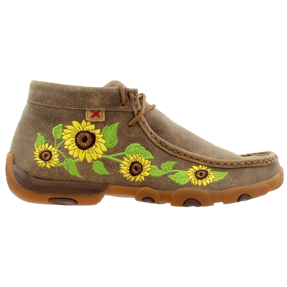 twisted x shoes with sunflowers