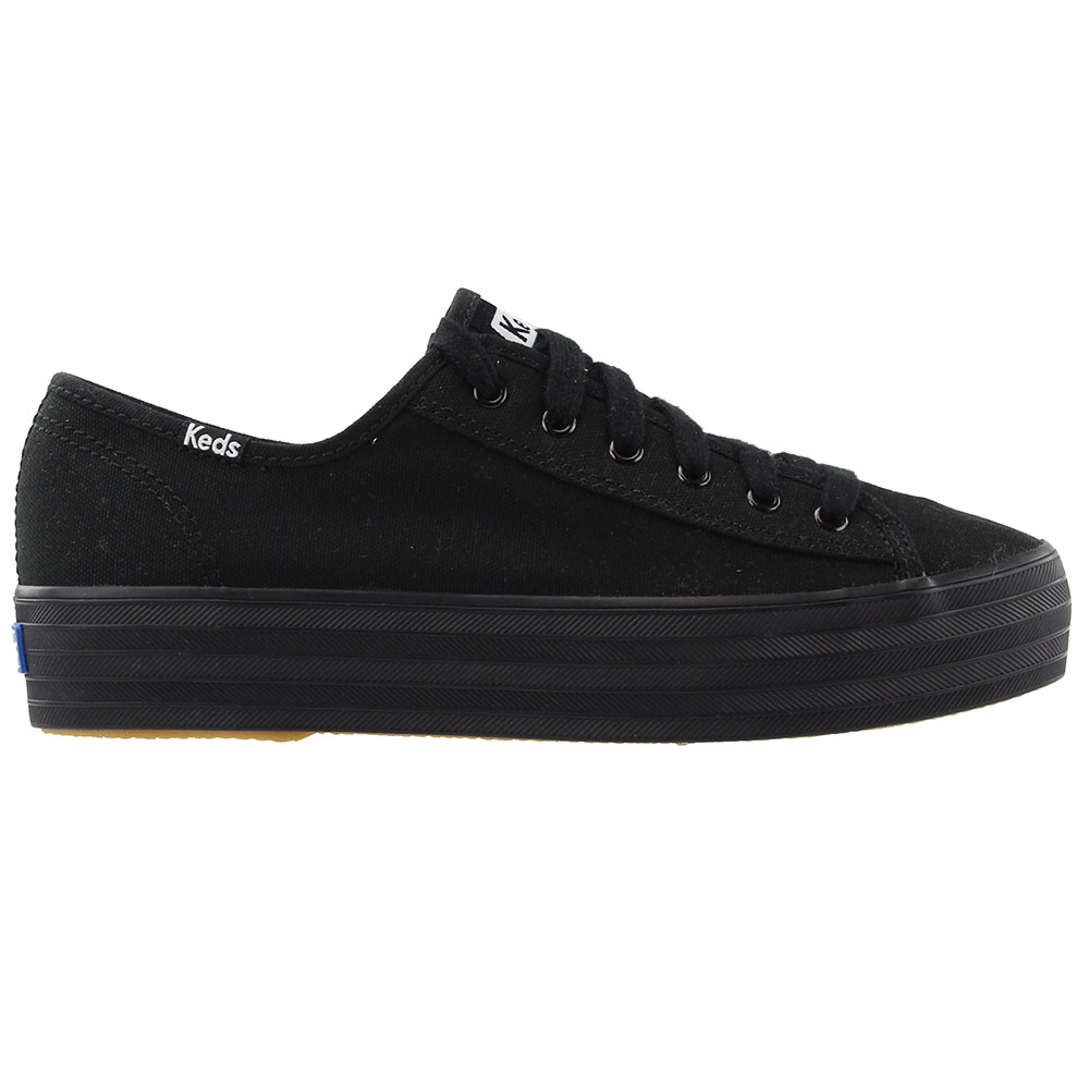 black platform keds