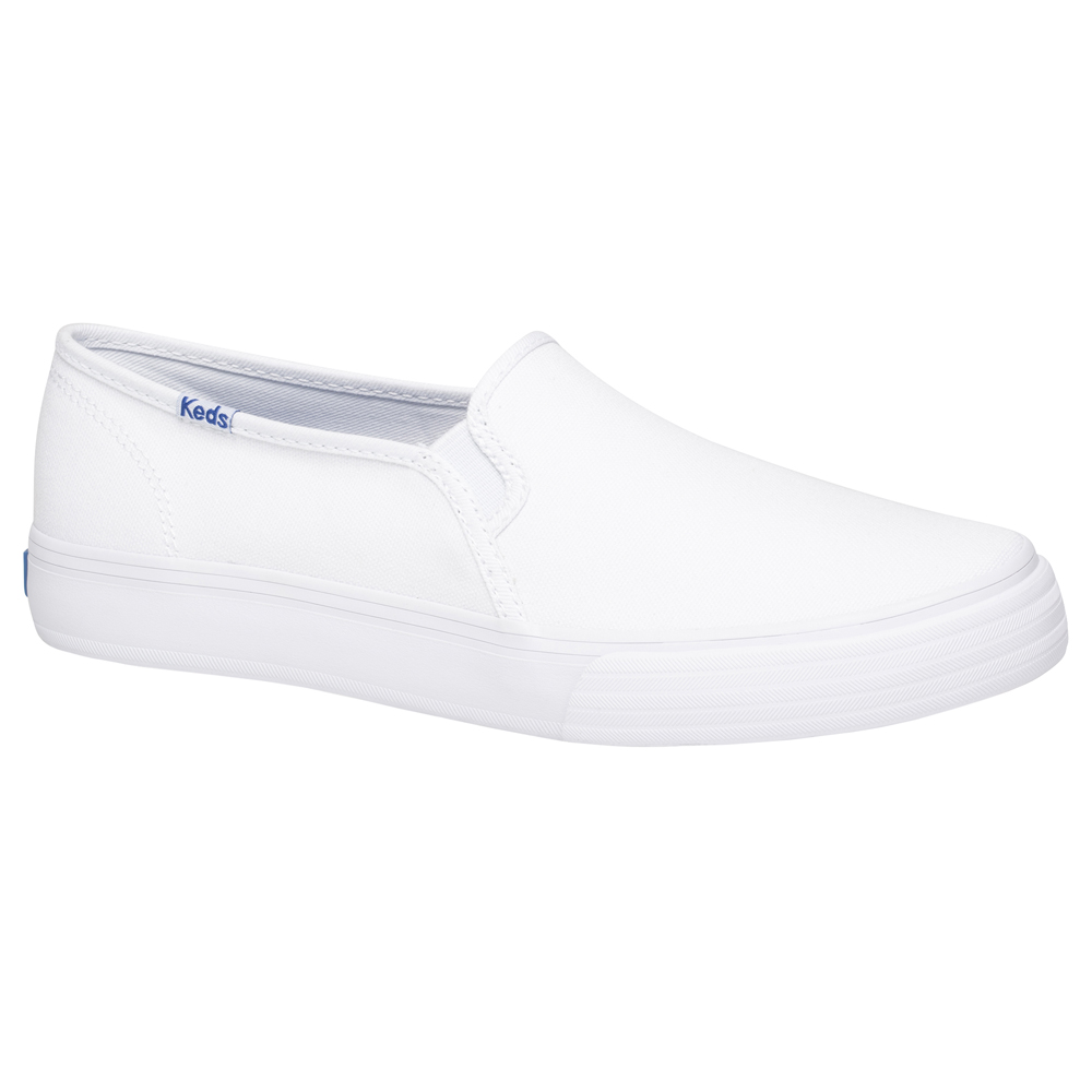 keds double decker white canvas