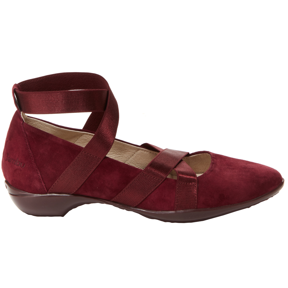 womens red flats size 10