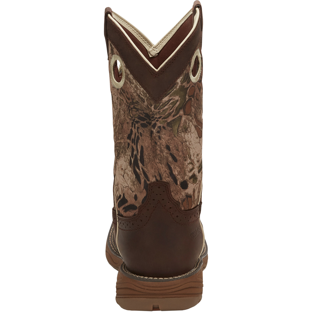 justin men's stampede steel toe work boots