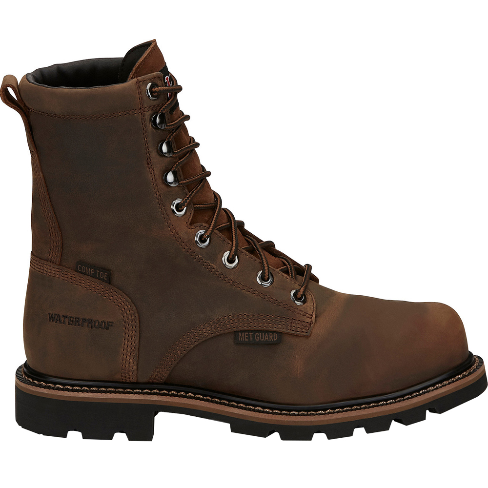 8 inch waterproof work boots
